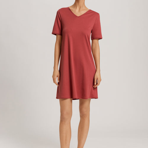 Cleo S/Slv Nightdress 90cm | Marsala 79535-2400