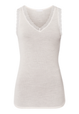 Woolen Lace Wool and Silk Tank Top | Vanilla 79594-1203