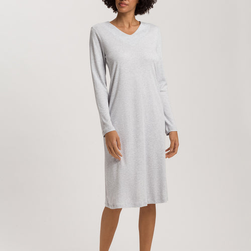 Mira L/Slv Nightdress 110cm | Cloud Melange 79631-2991