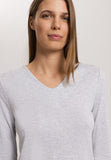 Mira L/Slv Pajama | Cloud Melange 79632-2991