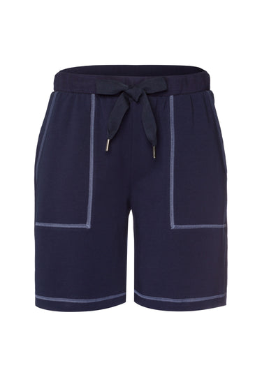 Natural Living Organic Cotton Drawsting Shorts | Deep Navy 78464-1610