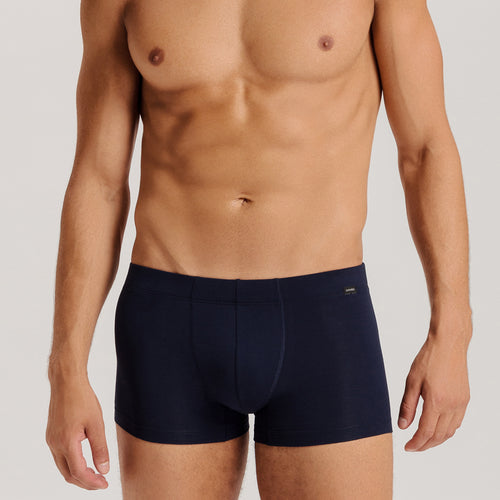 Cotton Essentials 2 Pack Boxer Brief With Covered Waistband | Deep Navy/Sea Breeze 73079-3021