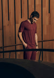 Casuals Soft V-Neck T-Shirt | Cabernet Melange 75035-3045