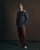 Night And Day Crew Neck Cotton Pajama Set | Red Gems Print 75111-3036