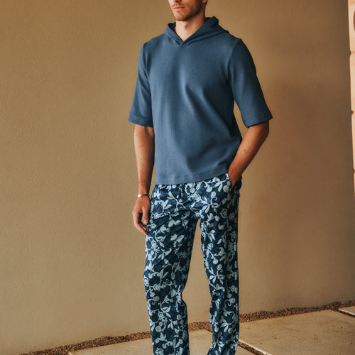 Night And Day Knit Lounge Pant | Night Blue Tiles 75216-3013