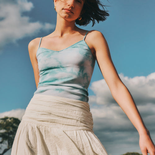 Cotton Seamless Cotton Camisole | Ocean Tie Dye 71615-3032