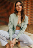 Natural Living Organic Cotton Zip-Up Jacket | Crystal Green 78431-2732
