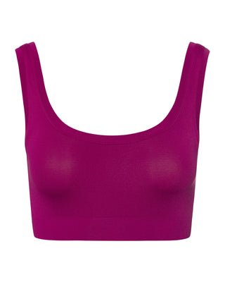pink sports bra on white background