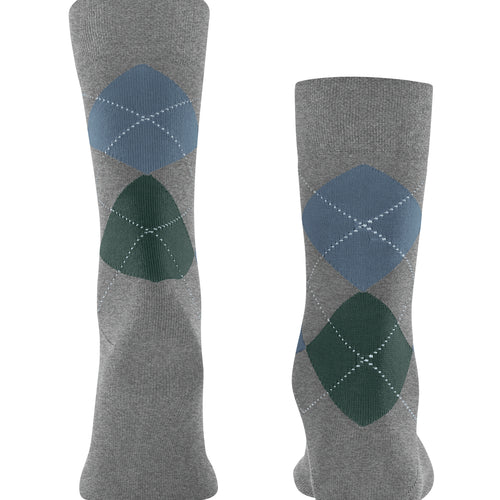 Sensitive Argyle So Socks | Light Greymel. 12535-3390