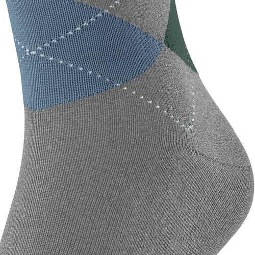 Sensitive Argyle So Socks | Light Greymel. 12535-3390