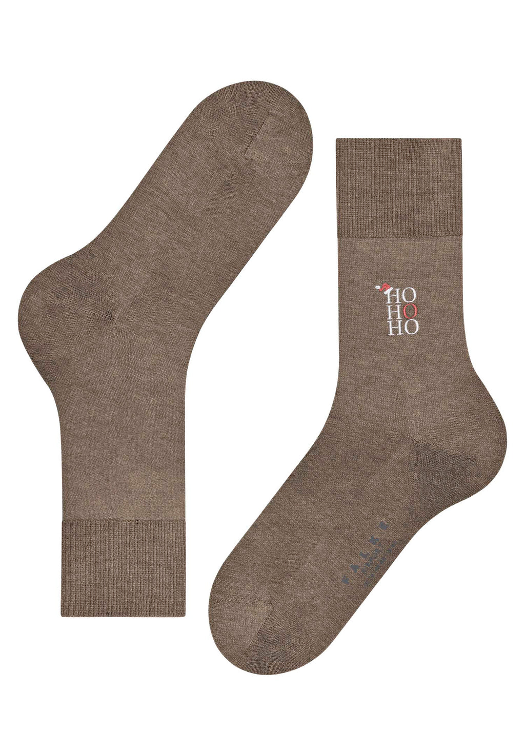 Airport Ho Ho Ho Socks | Nutmeg Melange 12599-5410