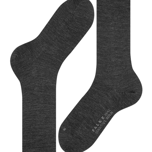 14416 Sensitive Berlin Sensitive Berlin Wool And Cotton Sock - 3080 Anthracite Melange