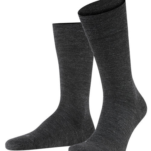 14416 Sensitive Berlin Sensitive Berlin Wool And Cotton Sock - 3080 Anthracite Melange