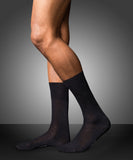 No. 6 Finest Merino Silk Socks | Black 14451-3000F