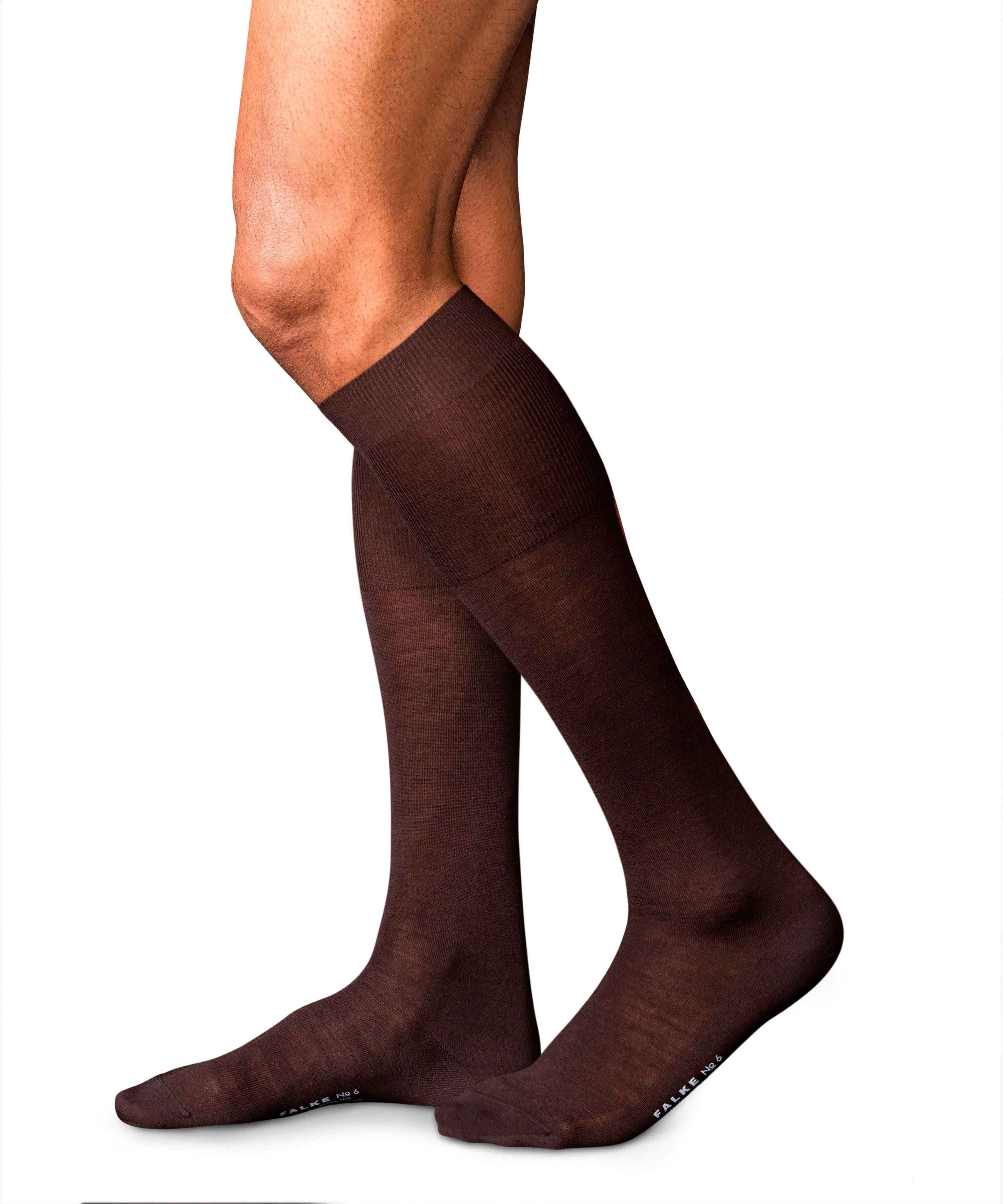 Luxury Line Basics Falke No. 6 Knee High | Brown 15451-5930