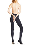 Rib Womens Fine Rib Tight | Black 40659-3009F