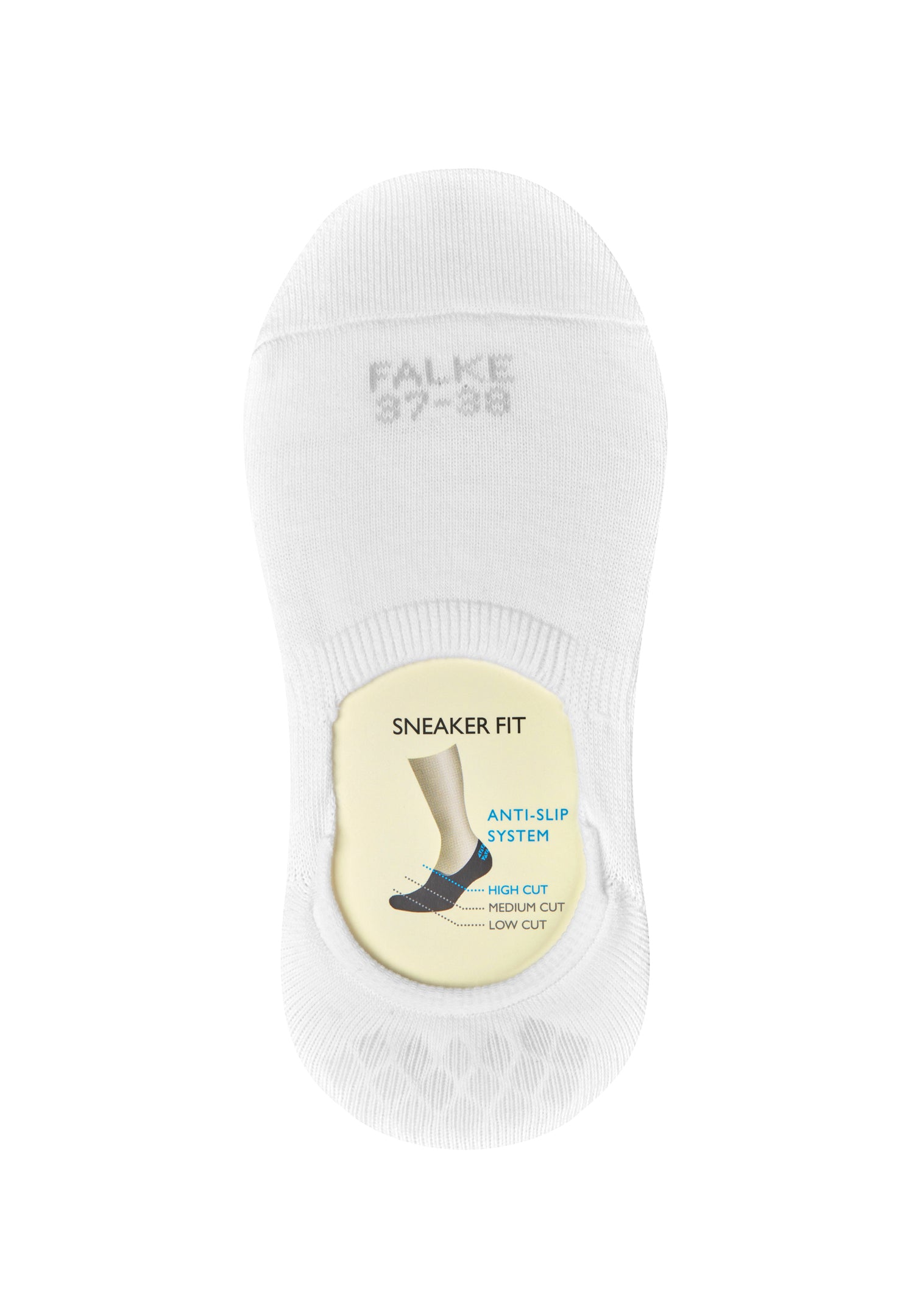 47577 Step Invisible Womens Step Invisible (Sneaker Cut) - 2009 White