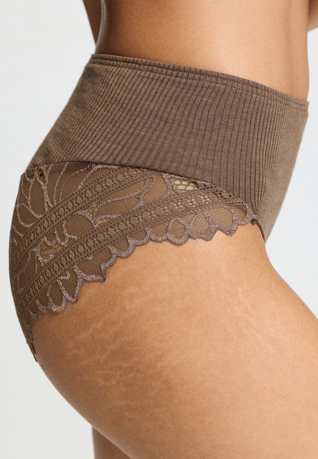 Marcia Lace Back Full Brief | Natural Teak 70759-2768