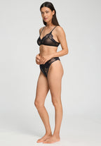 Lysia Lace Trim Soft Cup Bra | Black 70760-019