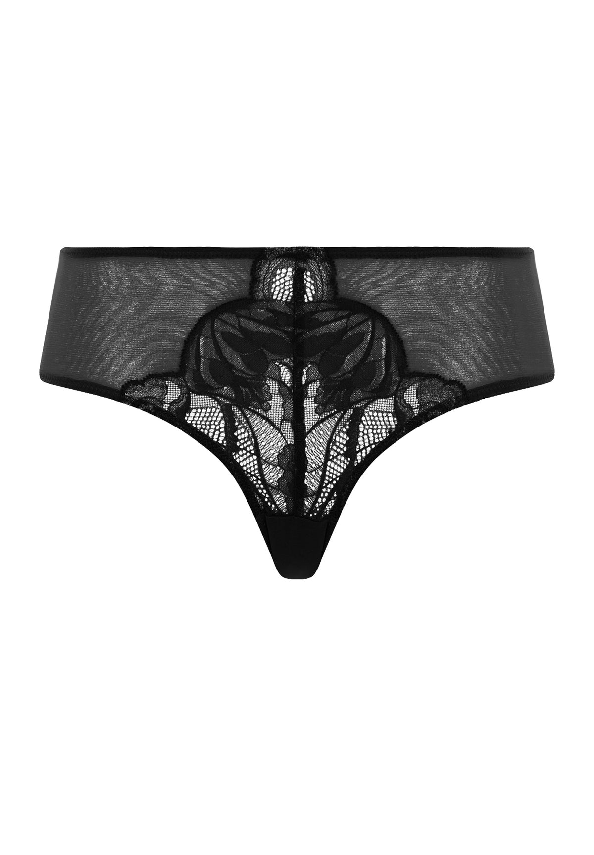 Lysia Lace High Cut Brief | Black 70763-019