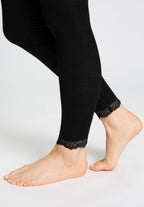 Woolen Lace Leggings | Black 70771-019