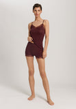 Woolen Lace Lace Trim Wool And Silk Camisole | Vivid Brown 70827-2421