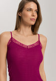 Woolen Lace Lace Trim Wool And Silk Camisole | Pink Tourmaline 70827-2473