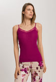 Woolen Lace Lace Trim Wool And Silk Camisole | Pink Tourmaline 70827-2473