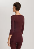 Woolen Lace Lace Trim Wool And Silk Top | Vivid Brown 70831-2421