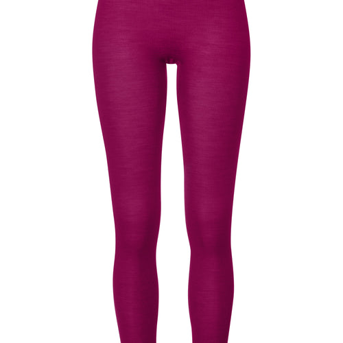 Woolen Lace Lace Trim Wool And Silk Leggings | Pink Tourmaline 70833-2473