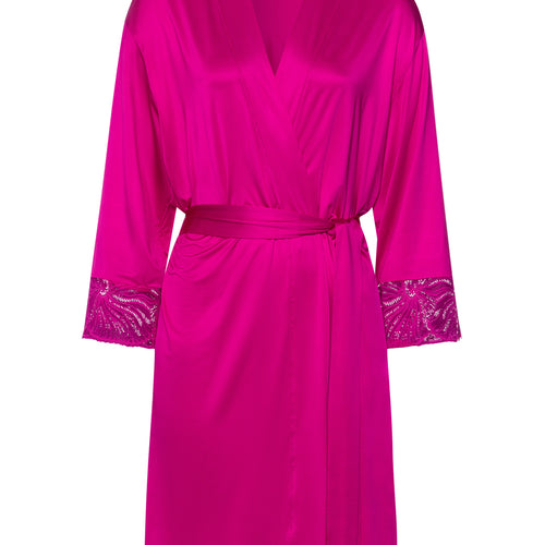 Lilith Lace Trim Kimono | Very Berry 70834-1370