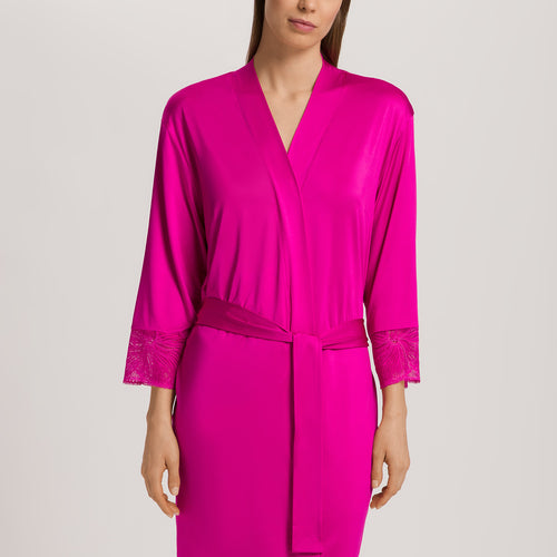 Lilith Lace Trim Kimono | Very Berry 70834-1370
