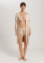 Lilith Lace Trim Kimono | Coffee Quartz 70834-2216