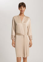 Lilith Lace Trim Kimono | Coffee Quartz 70834-2216