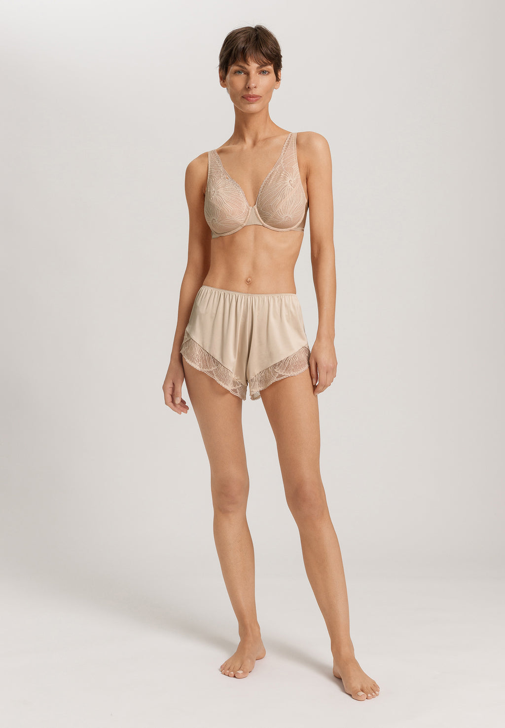 Lilith Lace Trim Knickers | Coffee Quartz 70840-2216