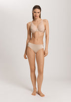 Lilith Lace Trim Hi-Cut Briefs | Coffee Quartz 70841-2216