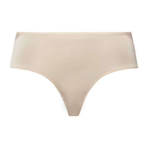 Lilith Lace Trim Hi-Cut Briefs | Coffee Quartz 70841-2216