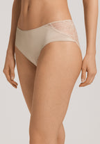 Lilith Lace Trim Hi-Cut Briefs | Coffee Quartz 70841-2216