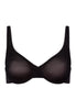 Smooth Illusion Semi-Transaprent Tulle Underwire Bra | Black 70843-019