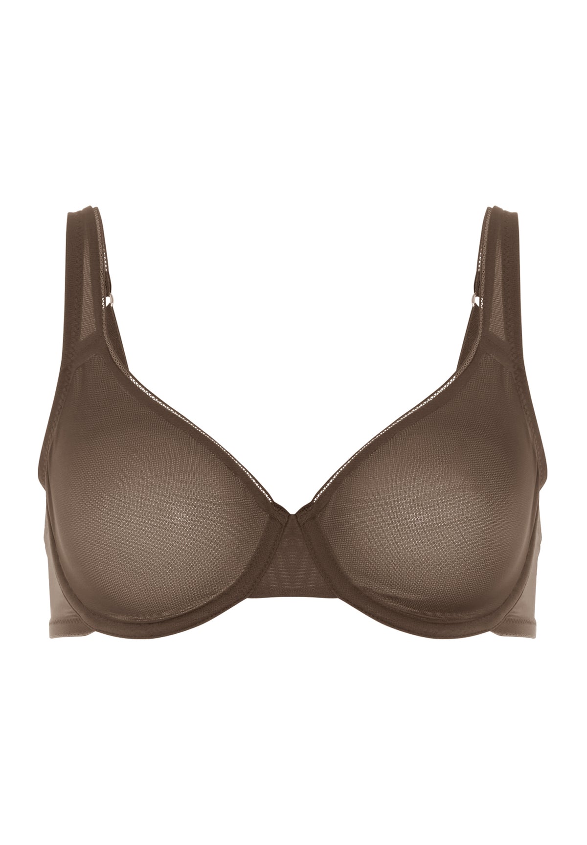Smooth Illusion Semi-Transaprent Tulle Underwire Bra | Natural Teak 70843-2768