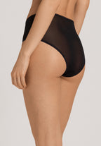 Smooth Illusion Semi-Transparent Tulle Full Briefs | Black 70845-019