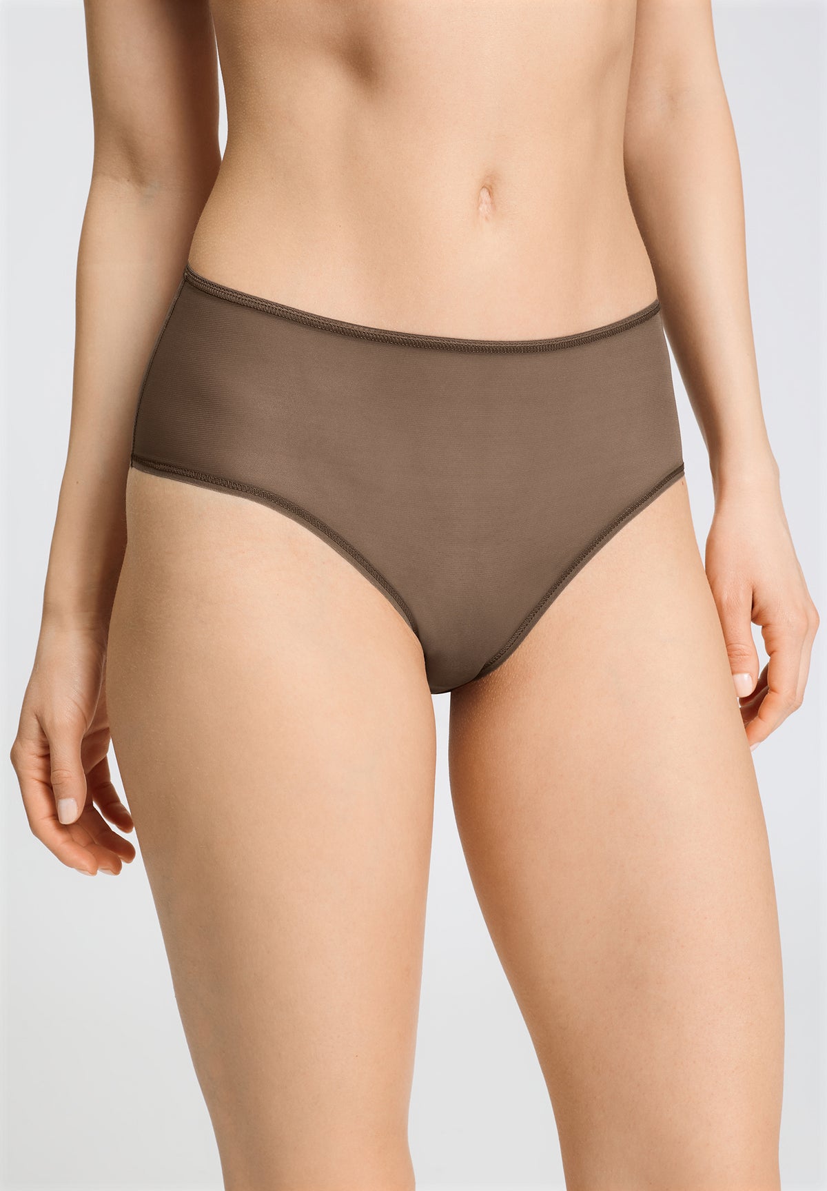 Smooth Illusion Semi-Transparent Tulle Full Brief | Natural Teak 70845-2768
