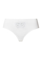 Kalea Floral Embroidered Hi-Cut Briefs | Off White 70849-102