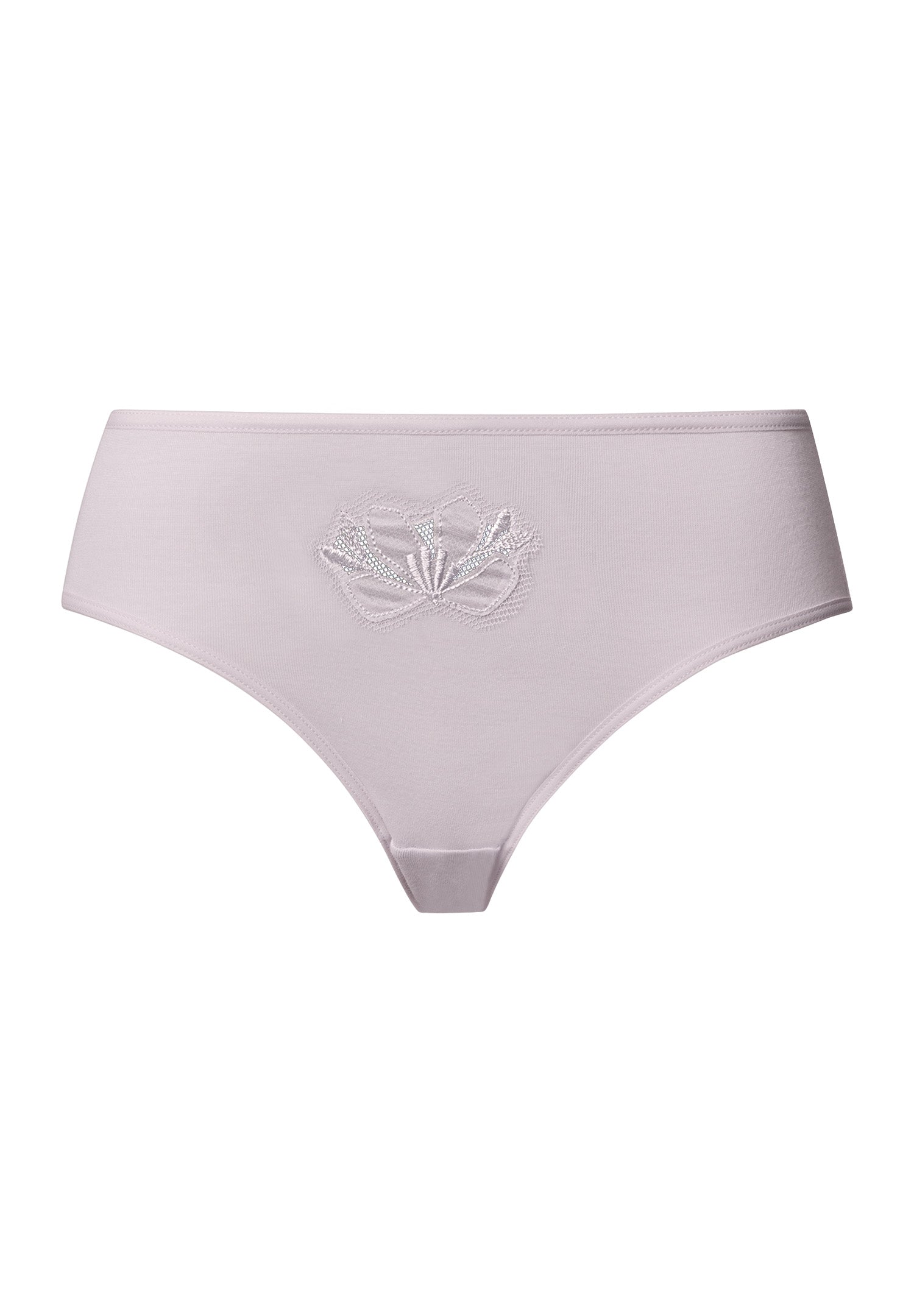 Kalea Floral Embroidered Hi-Cut Briefs | Pink Lavender 70849-2463
