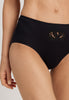Kalea Floral Embroidered Full Briefs | Black 70850-019