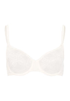 Ruby Geometric Lace Underwire Bra | Misty White 70853-2123