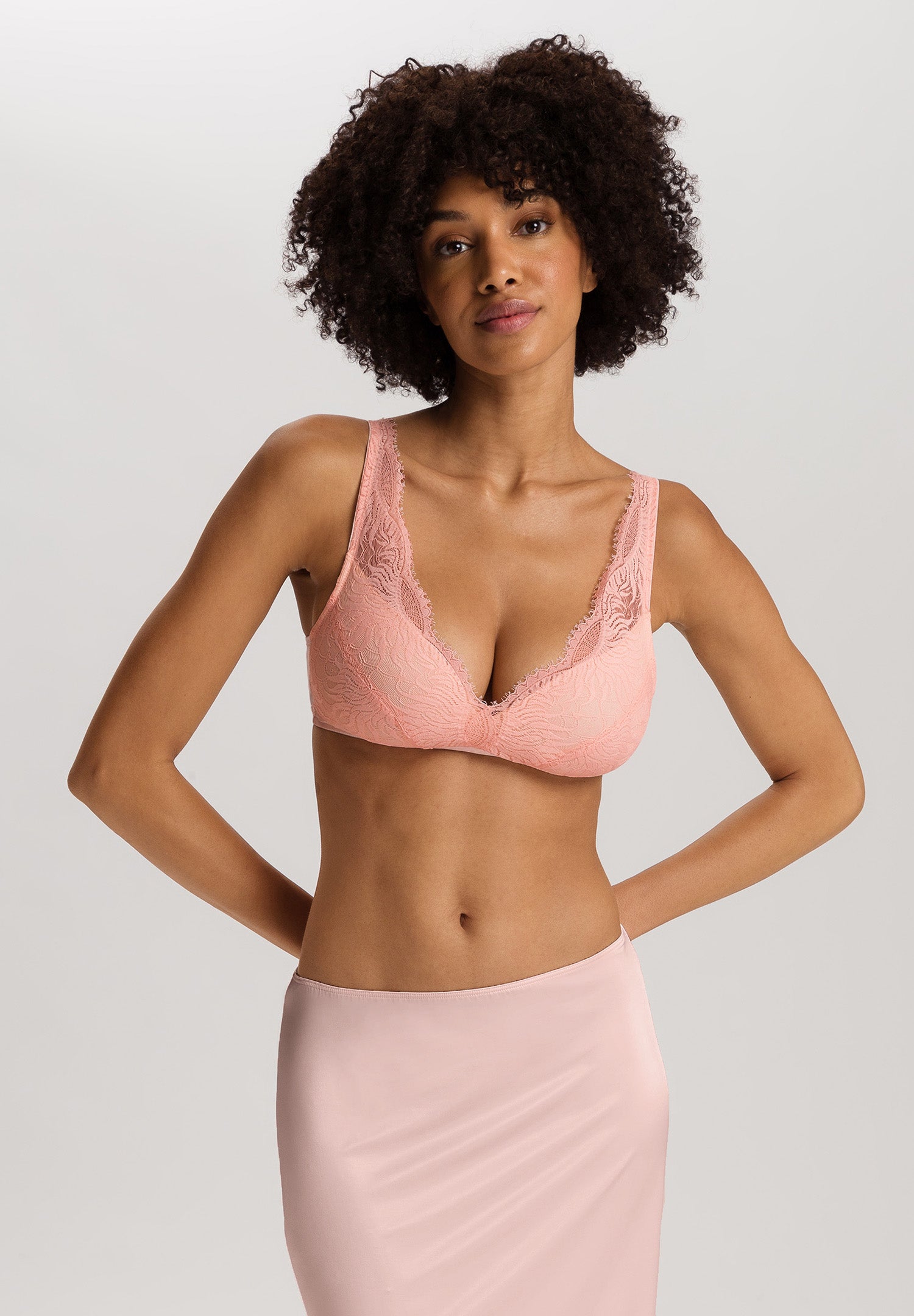 Gale Lace Trim Soft Cup Spacer Bra | Rosewater 70868-2111