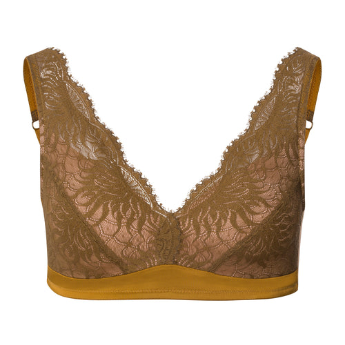 Gale Lace Trim Soft Cup Spacer Bra | Golden Cumin 70868-2803