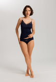 Belina Embroidered Cotton Hi-Cut Brief | Deep Navy 70876-1610