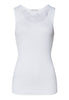 Belina Cotton Round Neck Tank Top | White 70879-101